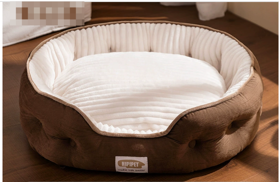 Dog relaxing on CatDogra large sofa bed with non-slip base