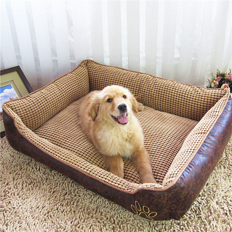 Luxury Dog Nest Bed — Plush Bed Set with Blanket & Washable Cover