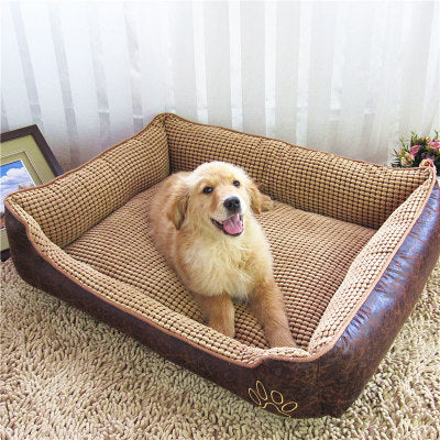 Luxury Dog Nest Bed — Plush Bed Set with Blanket & Washable Cover