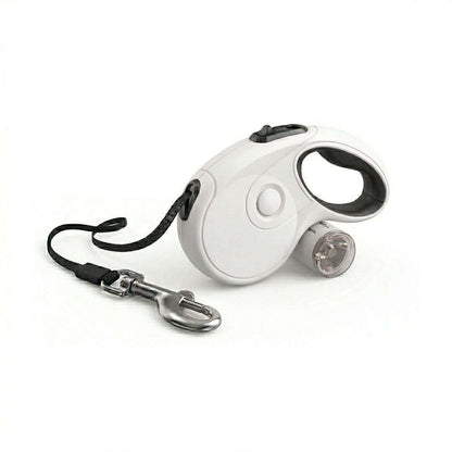 White retractable dog leash tangle-free ergonomic handle – Catdogra
