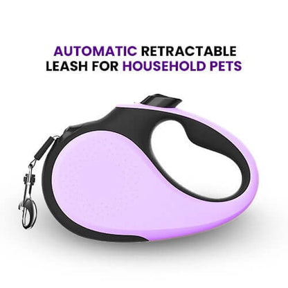Retractable dog leash 5 meter cord with safety lock – Catdogra