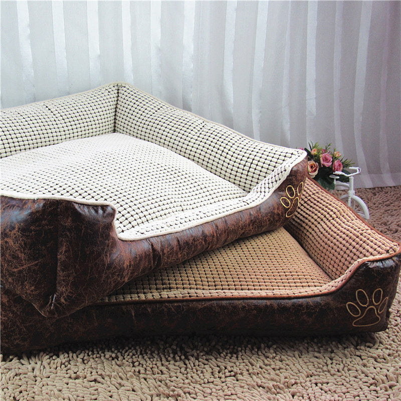 Luxury Dog Nest Bed — Plush Bed Set with Blanket & Washable Cover