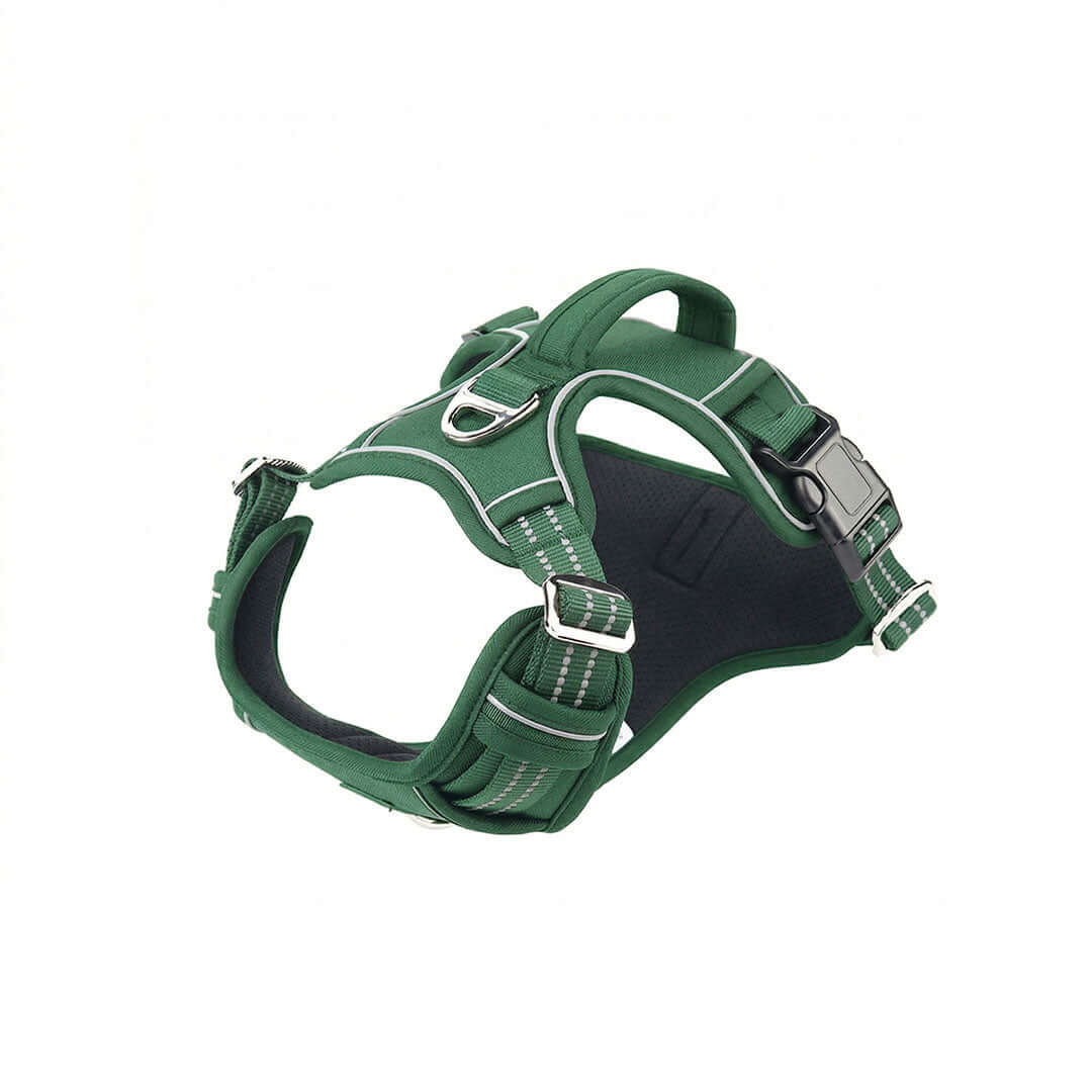 Camouflage green waterproof dog harness outdoor adventure – Catdogra