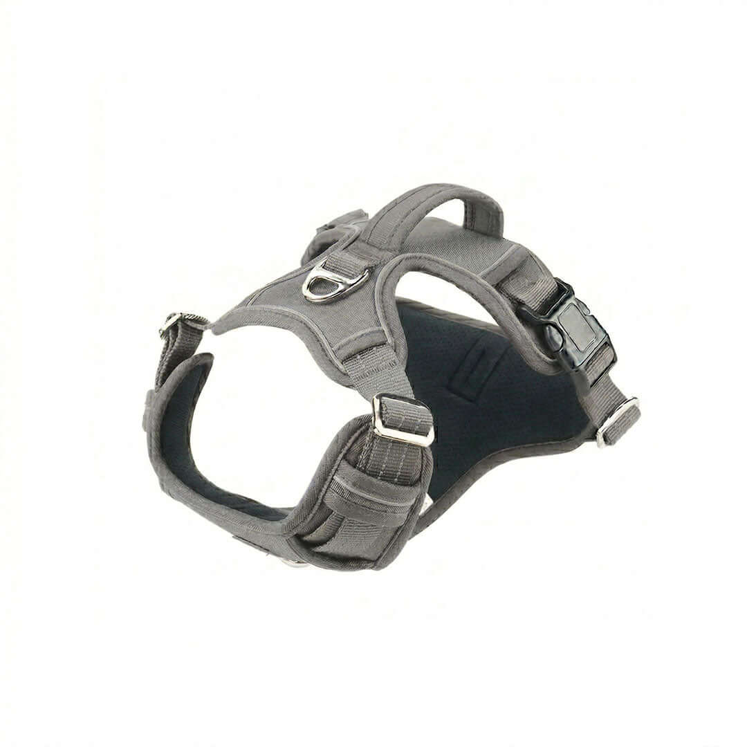 Camouflage gray no-pull dog harness adjustable fit – Catdogra