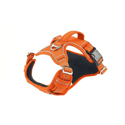 Orange dog harness waterproof with vertical handle – Catdogra
