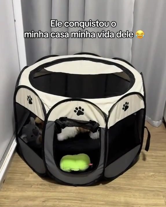 Portable foldable pet playpen
